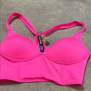 Victoria's Secret Neon Pink Longline Sports Bra